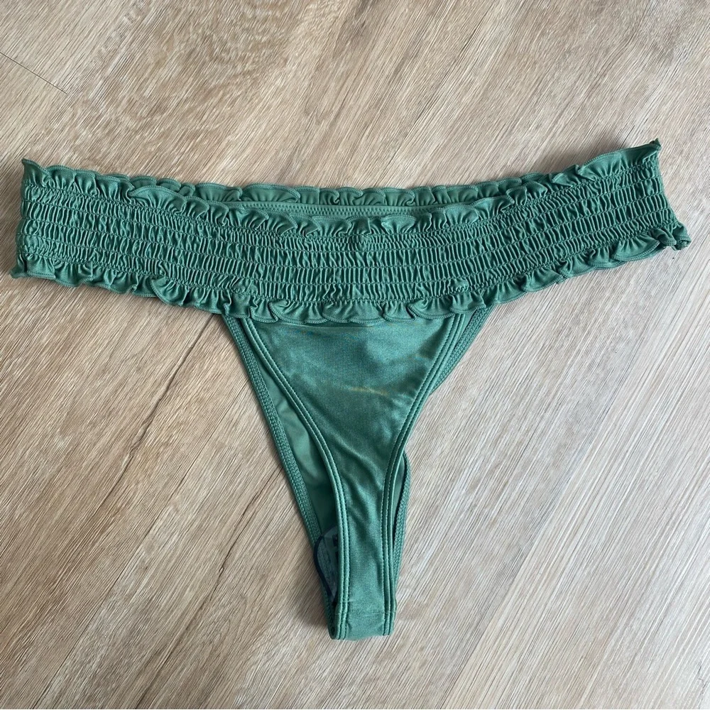Frankie’s Bikinis Sofia Shine Micro Bikini Bottom NEW